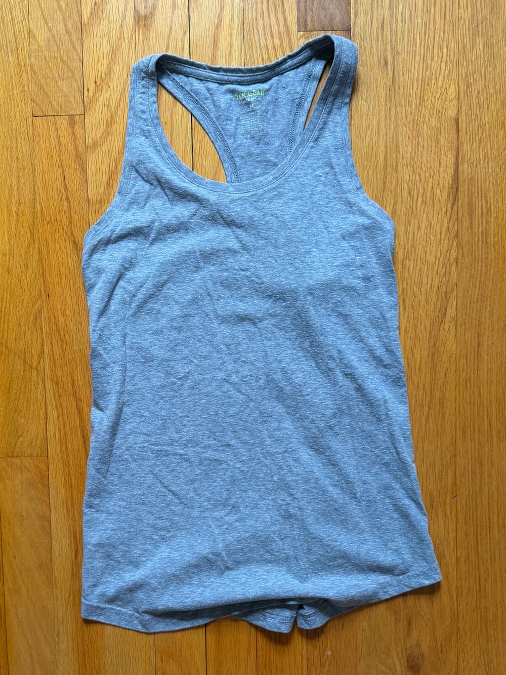 Tek Gear Heather Gray Racerback Tank Top